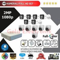  Hikvision 12'li Set 2 Mp 1080p Hd Kamera Sistemi
