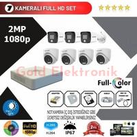  Hikvision 7'li Set 2 Mp 1080p Hd Kamera Sistemi