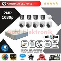  Hikvision 9'lu Set 2 Mp 1080p Hd Kamera Sistemi