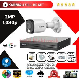 Dahua 1 Kameralı Fullcolor Gece Görüşlü AHd Kamera Sistemi