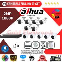 Dahua 11'li 2MP 1080P İP Kamera Seti