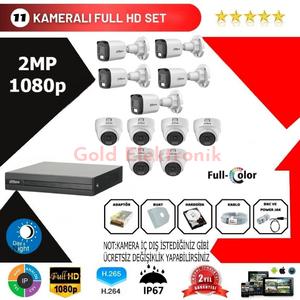 Dahua 11'li Set 2Mp 1080p  Hd Kamera Sistemi
