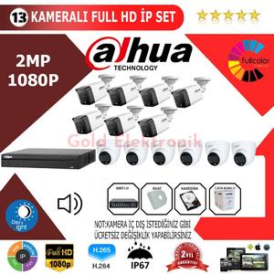 Dahua 13'lü 2MP 1080P İP Kamera Seti
