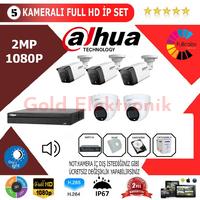 Dahua 5'li 2MP 1080P İP Kamera Seti