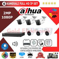 Dahua 6'lı 2MP 1080P İP Kamera Seti