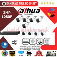 Dahua 9'lu 2MP 1080P İP Kamera Seti