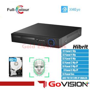 GO-522 32 KANAL 5MP KOAKSİYEL SES DESTEKLİ AHD TVI CVI KAYIT CİHAZI