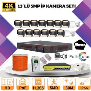 GOLD  13'LÜ 5MP 4K ULTRA İP Kamera Seti