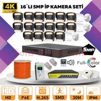 GOLD  16'LI 5MP 4K ULTRA İP Kamera Seti