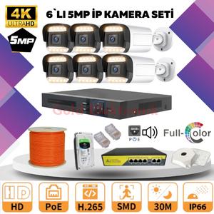 GOLD  6'LI 5MP 4K ULTRA İP Kamera Seti