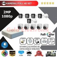 Hikvision 10'lu Set 2 Mp 1080p Hd Kamera Sistemi