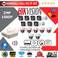 Hikvision 14'lü 2MP 1080P İP Kamera Seti