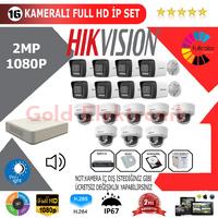 Hikvision 16'lı 2MP 1080P İP Kamera Seti