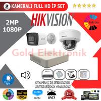 Hikvision 2'li 2MP 1080P İP Seti