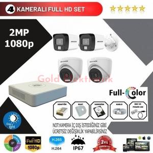 Hikvision 4'lü Set 2 Mp 1080p Hd Kamera Sistemi