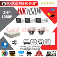 Hikvision 5'li 2MP 1080P İP Kamera Seti
