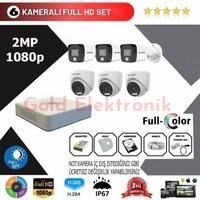 Hikvision 6'lı Set 2 Mp 1080p Hd Kamera Sistemi