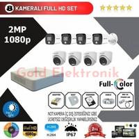 Hikvision 8'li Set 2 Mp 1080p Hd Kamera Sistemi