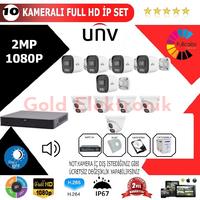 UNV 10'lu 2MP 1080P İP Kamera Seti