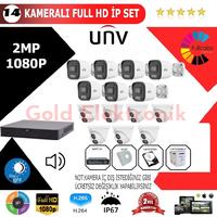UNV 14'lü 2MP 1080P İP Kamera Seti