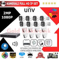 UNV 16'lı 2MP 1080P İP Kamera Seti