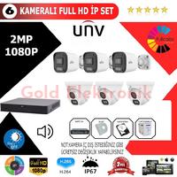 UNV 6'lı 2MP 1080P İP Kamera Seti