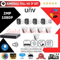 UNV 9'lu 2MP 1080P İP Kamera Seti