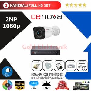  Cenova 1'li Set 2 Mp 1080p Hd Kamera Sistemi