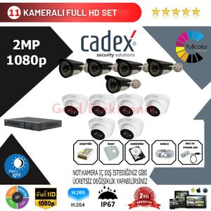 Cadex 11'li Kamera Set 2MP 1080P Full Color