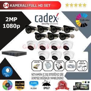 Cadex 14'lü Kamera Set 2MP 1080P Full Color