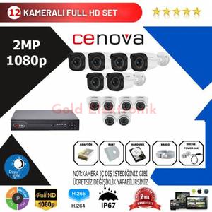 Cenova 12'li Set 2 Mp 1080p Hd Kamera Sistemi