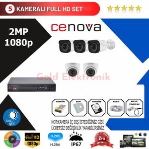 Cenova 5'li Set 2 Mp 1080p Hd Kamera Sistemi