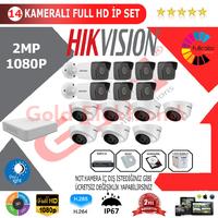 Hikvision 14'lü 2MP 1080P İP Kamera Seti