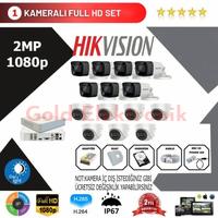 Hikvision 14'lü Set 2 Mp 1080p Hd Kamera Sistemi