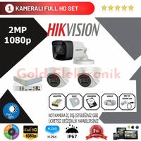 Hikvision 3'lü Set 2 Mp 1080p Hd Kamera Sistemi