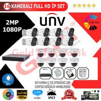 UNV 16'lı 2MP 1080P İP Kamera Seti